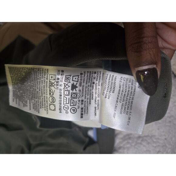 Vintage Dockers Pants, Mens Pleated Classic Fit Preppy Khakis, Green, Size 36x29 - Picture 9 of 9